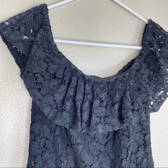 Sandro Paris Poetry Black Lace Romper - Picture 3 of 8